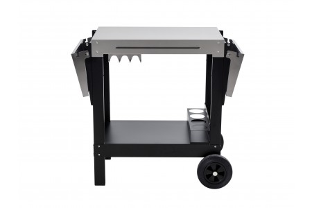 Trolley for induction barbecue plancha grill